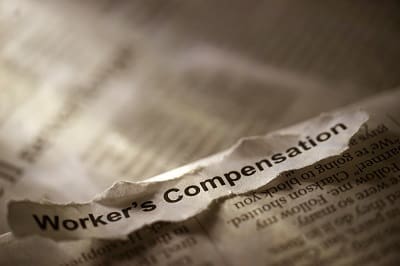 workers compensation printed on paper