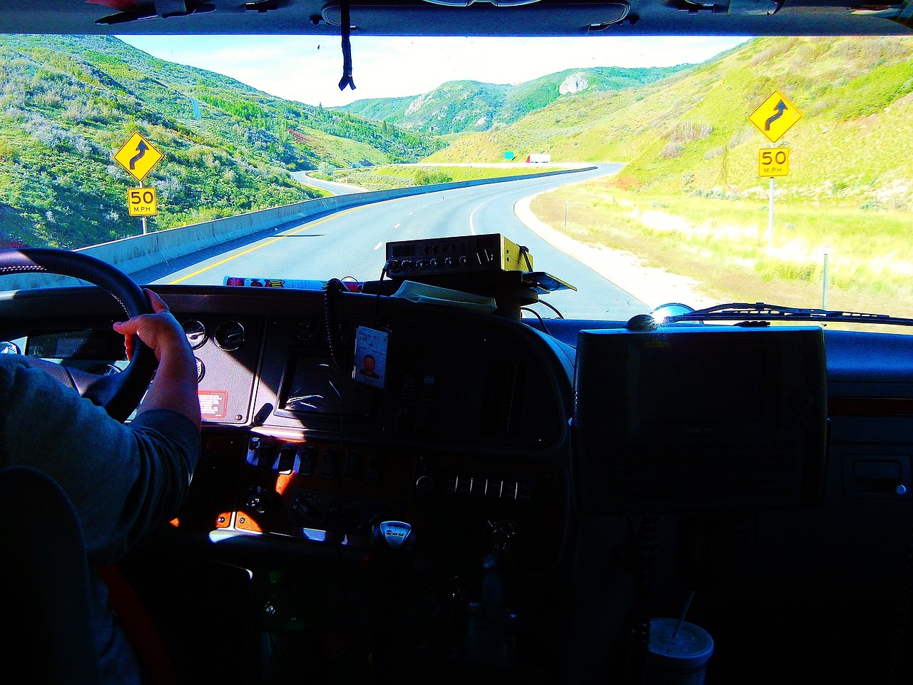 truck driver, eighteen, startup owner operator driving the truck