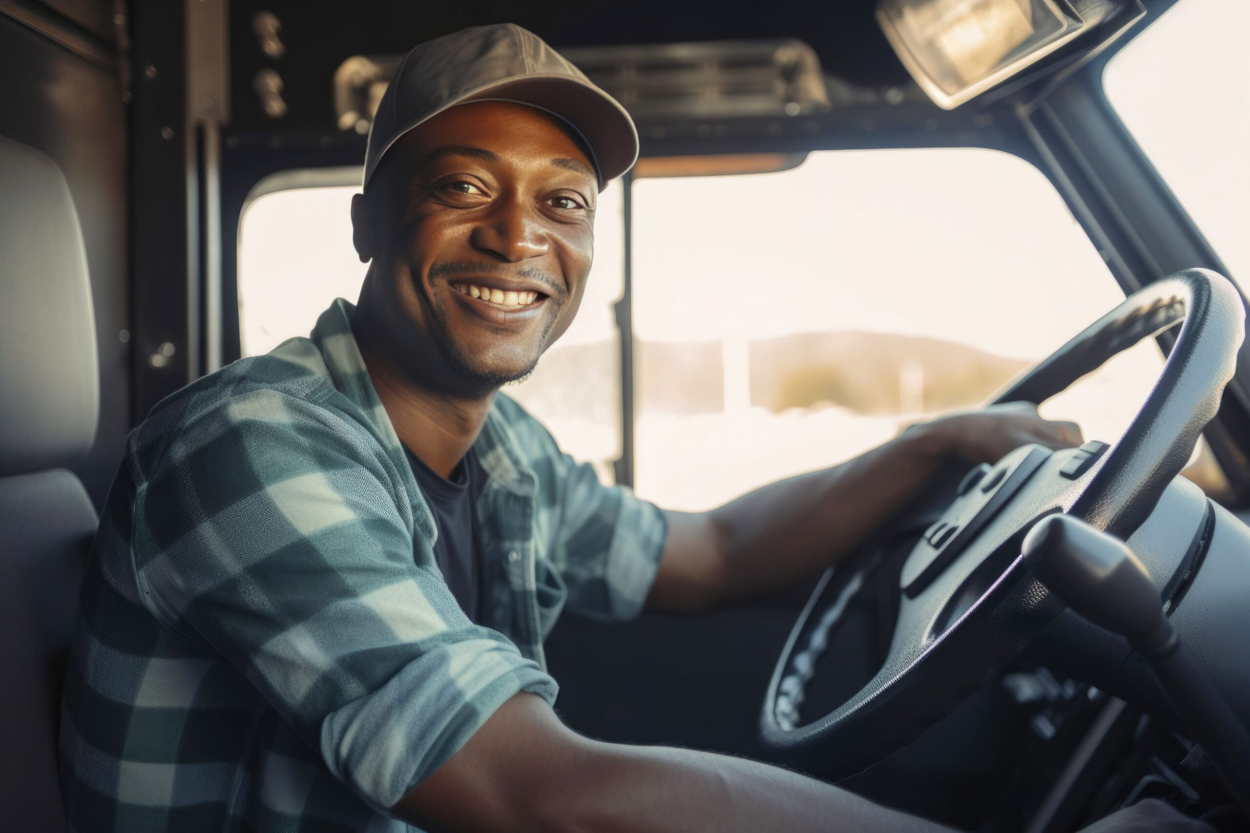 Black male truck driver who filed for his own MC and DOT numbers